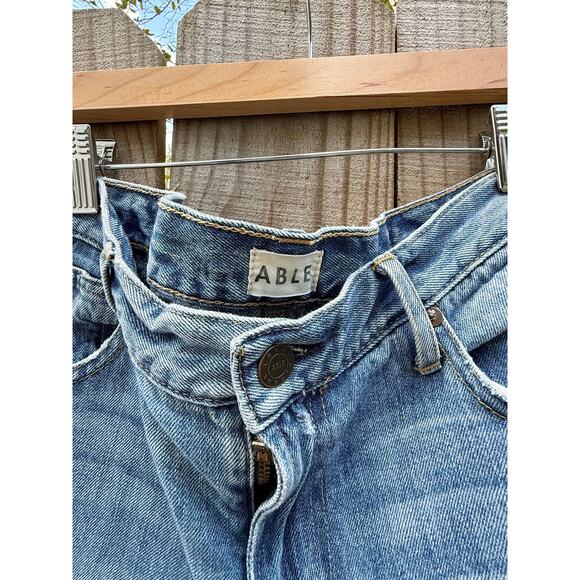 ABLE ‘The Slouch’ Distressed Denim - Picture 4 of 9
